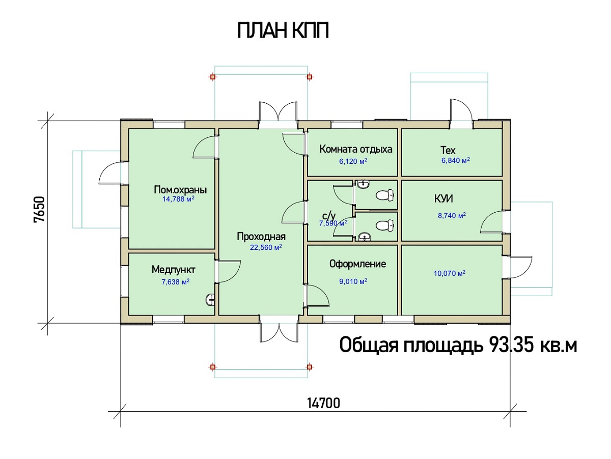 КПП 100 КВ.М. КПП 100 КВ.М.